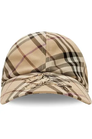 Burberry Check pattern twill baseball cap