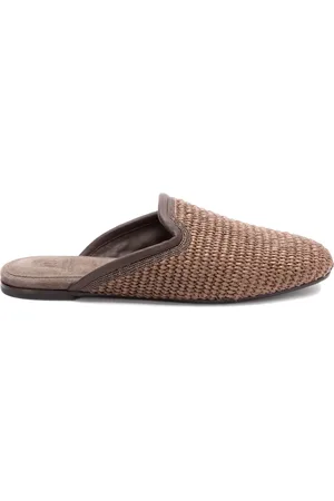 Brunello Cucinelli Woven slippers