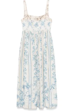 Agua by Agua Bendita Barbara Bougainvillea midi dress