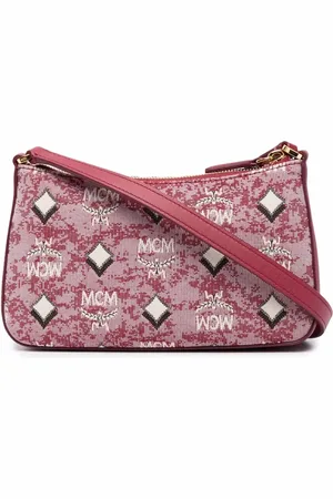 MCM Jacquard logo shoulder bag