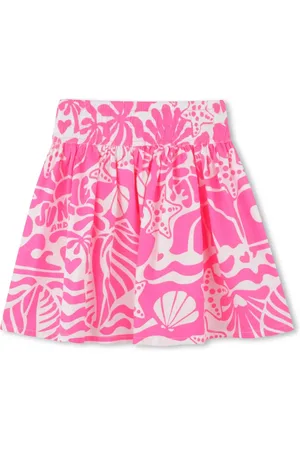 Billieblush Illustration-print skirt