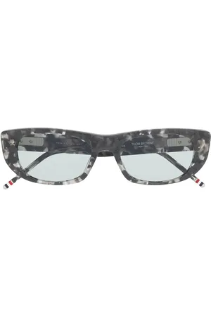 Thom Browne TB417 tortoiseshell rectangular-frame sunglasses