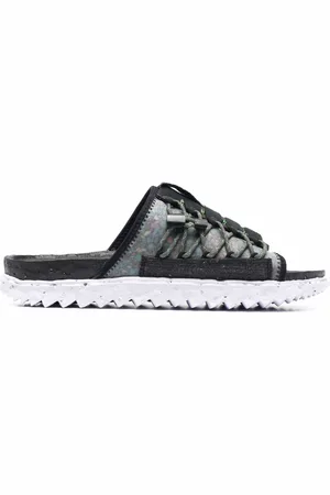 Nike Asuna Crater logo-patch slides