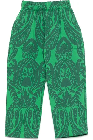 Etro Paisley-jacquard trousers