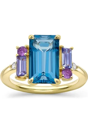 Dinny Hall 9K yellow Claudie multi-stone ring