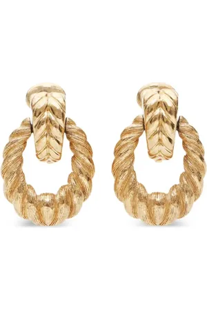 Dior 1990s drop clip-on earrings