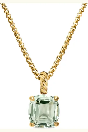 David Yurman 18kt yellow gold Marbella™ prasiolite pendant