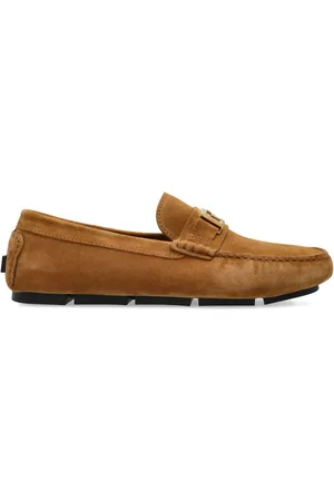 VERSACE Logo-buckle loafers