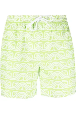 GCDS Abstract-print swim shorts