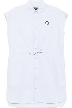 AGNÈS B. Dinosaur-patch oxford dress