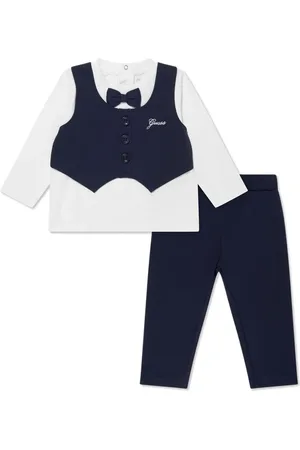 Guess Logo-embroidered trousers set