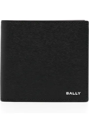 Bally Logo-stamp bi-fold leather wallet