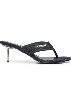 COPERNI Logo-patch 70mm denim sandals