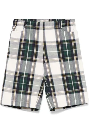 LA STUPENDERIA Tartan-check shorts