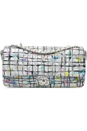 CHANEL 2014 Medium Calfskin Hand Painted Graffiti Flap crossbody bag