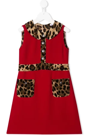 Dolce & Gabbana Leopard print trim dress