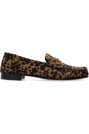 VERSACE Animal-print loafers
