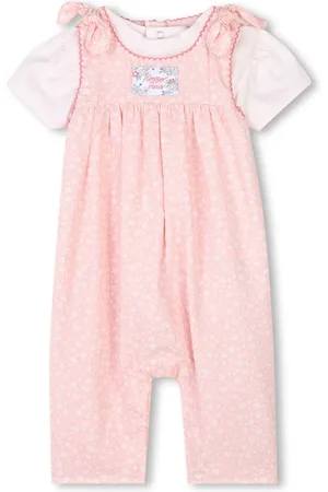 Kenzo Floral-print overalls and T-shirt set