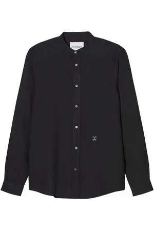 Closed Collarless button-up shirt