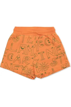 Stella McCartney Brand Lettering-print shorts