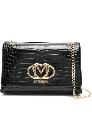 Moschino Crocodile-effect crossbody bag