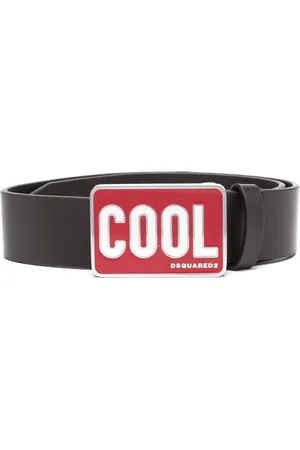 Dsquared2 Logo-buckle leather belt