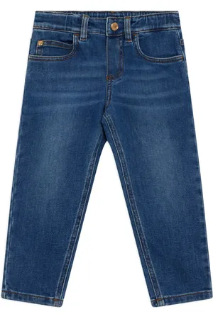 VERSACE Whiskering effect jeans