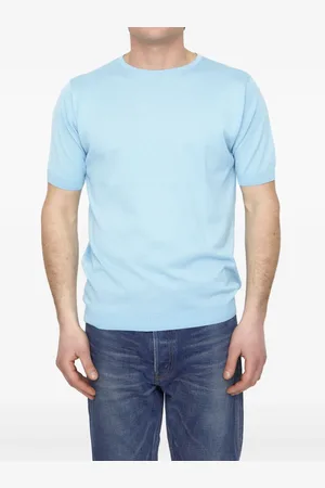 JOHN SMEDLEY Short-sleeved cotton jumper
