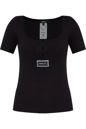 VERSACE Ribbed lingerie t-short