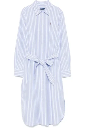 Ralph Lauren Striped cotton midi dress