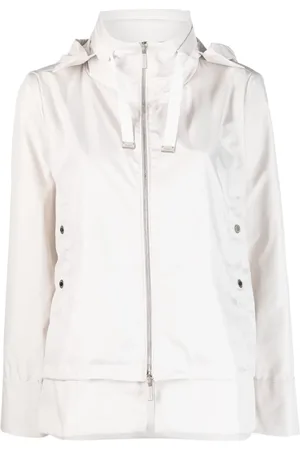 MOORER Layered-effect hooded jacket