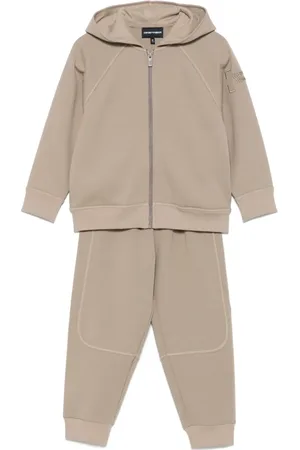 Emporio Armani Logo-embroidered tracksuit set