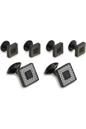 Tateossian Carbon Ceramic cufflinks