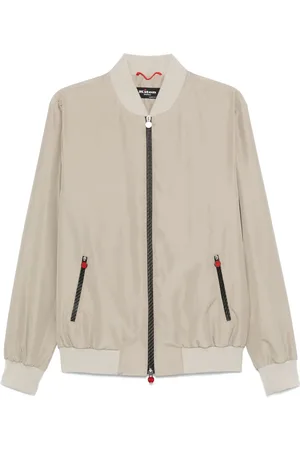 Kiton Ribbed-trim bomber jacket