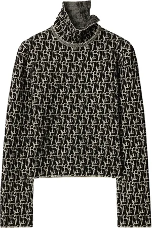 Burberry B Charm-intarsia sweater