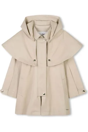 Chloé Hooded-cape trench coat
