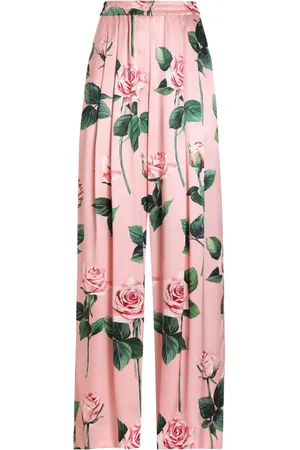 Dolce & Gabbana Rose-print trousers