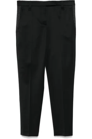 Brunello Cucinelli Bead-trim trousers