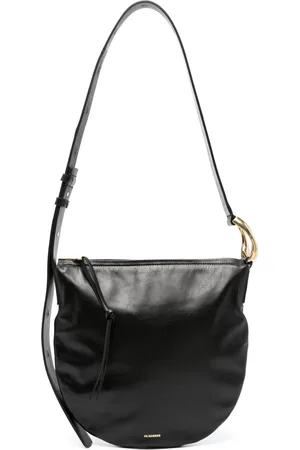 Jil Sander Logo-stamp leather shoulder bag
