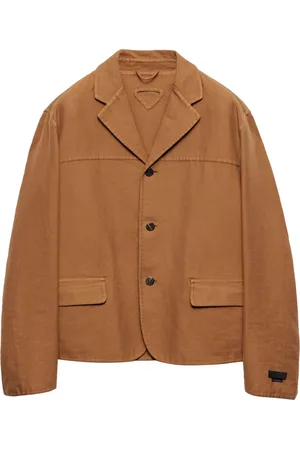 Prada Single-breasted cotton jacket
