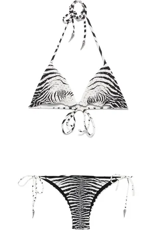 Roberto Cavalli Zebra-print bikini