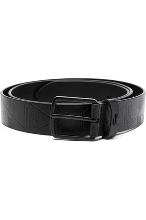 Lacoste Monogram leather belt