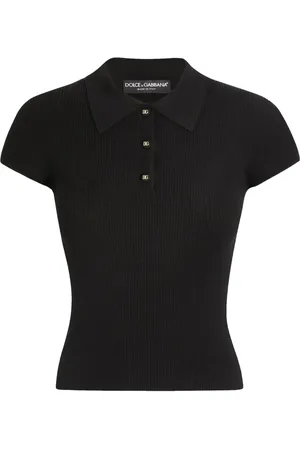 Dolce & Gabbana Ribbed polo top
