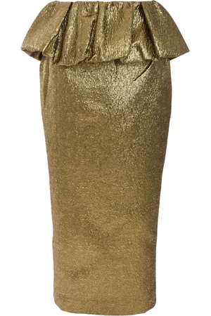Self-Portrait Jacquard midi skirt