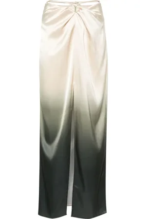 Nanushka Ombr?? satin maxi skirt