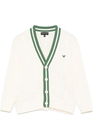 Emporio Armani Logo-embroidered cardigan