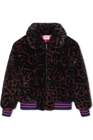 HUGO BOSS Faux-fur bomber jacket