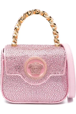 VERSACE La Medusa crystal-embellished mini bag