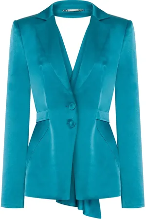 Alberta Ferretti Cut-out satin blazer