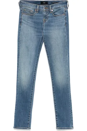 7 for all Mankind Low-rise skinny jeans